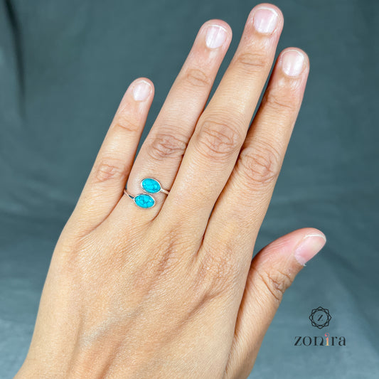 Abel Silver Ring - Turquoise