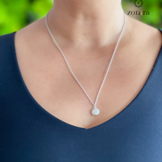 Ida Silver Necklace - Coin Pearl