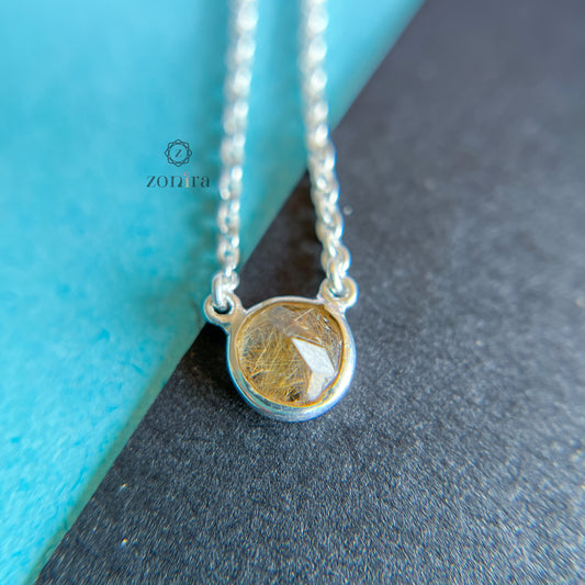 Abel Silver Necklace - Copper Rutile