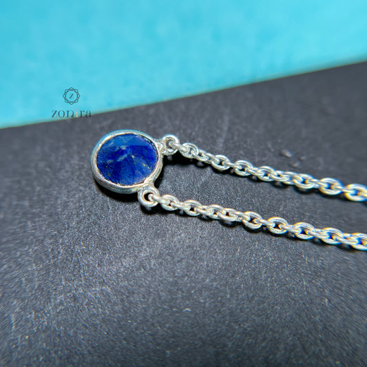 Abel Silver Necklace - Lapis Lazuli
