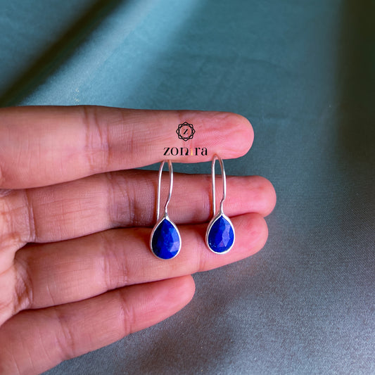 Ekayaa Silver Earrings - Lapis Lazuli