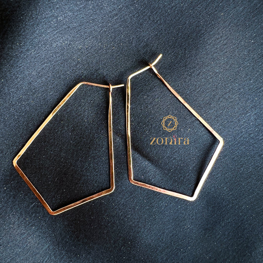 Ira 92.5 Silver Hoops - Playah! Rose-gold